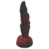 OgazR - dildo realist cu nervuri - 20 cm - roșu