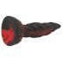 OgazR Hell Dong - dildo cu striații - 20 cm (roșu)