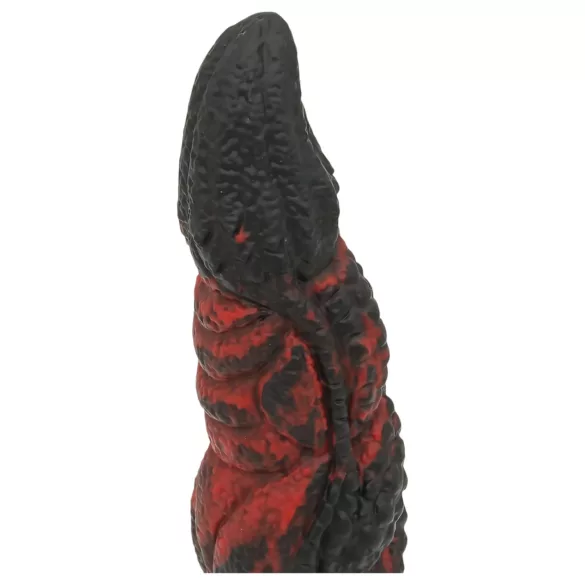 OgazR - dildo realist cu nervuri - 20 cm - roșu