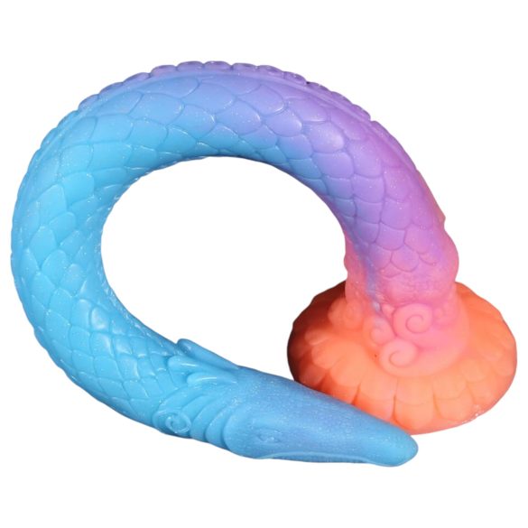 OgazR XXL Eel - dildo anal fosforescent XXL - silicon - 47 cm - roz