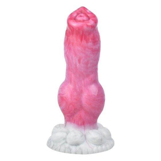 Animalorny Bulldog - vibrator penis câine - 17 cm (roz)