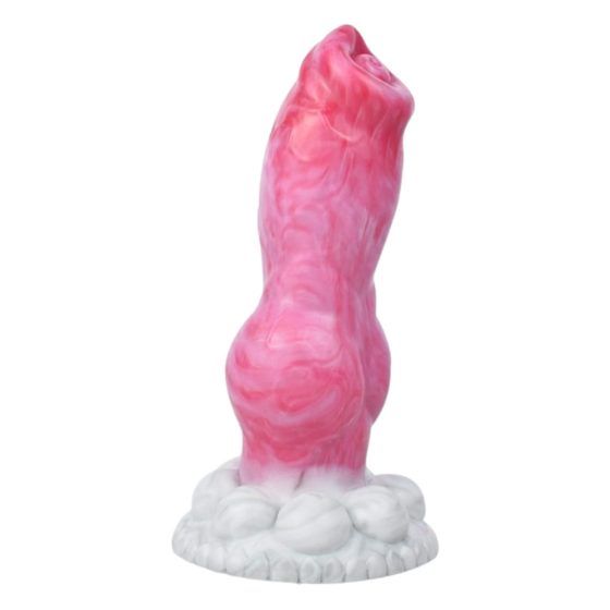 Animalorny Bulldog - vibrator penis câine - 17 cm (roz)