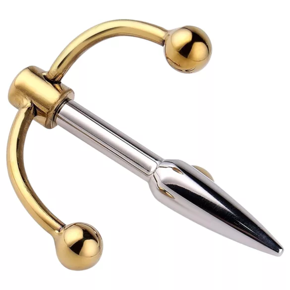 Urethralplay - dilatator uretral metalic cu ancoră - 4,5cm - argintiu