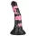 Bad Horse - dildo penis de cal din silicon - 18 cm (negru-roz)