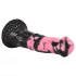 Bad Horse - dildo penis de cal din silicon - 18 cm (negru-roz)