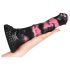 Bad Horse - dildo silicon cal, 18cm (negru-roz)