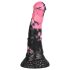 Bad Horse - dildo silicon cal, 18cm (negru-roz)