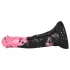 Bad Horse - dildo penis de cal din silicon - 18 cm (negru-roz)