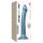 Strap-on-me Luciu Metalic M - dildo prietenos cu pielea (albastru metalic)
