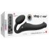 Strap-on-me M - vibrator cu centură - mărime medie (negru)