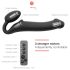 Strap-on-me M - vibrator cu centură - mărime medie (negru)