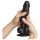 Strap-on-me L - Dildo cu ventuză, dublu stratificat (negru)