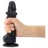 Strap-on-me L - Dildo cu ventuză, dublu stratificat (negru)