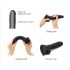 Strap-on-me L - Dildo cu ventuză, dublu stratificat (negru)