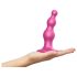 Strap-on-me Beads S - dildo cu mărgele și ventuză (roz)