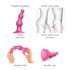 Strap-on-me Beads S - dildo cu mărgele și ventuză (roz)