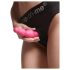 Strap-on-me Beads S - dildo cu mărgele și ventuză (roz)