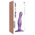 Strap-on-me Curvy S - dildo ondulat cu ventuză (mov)