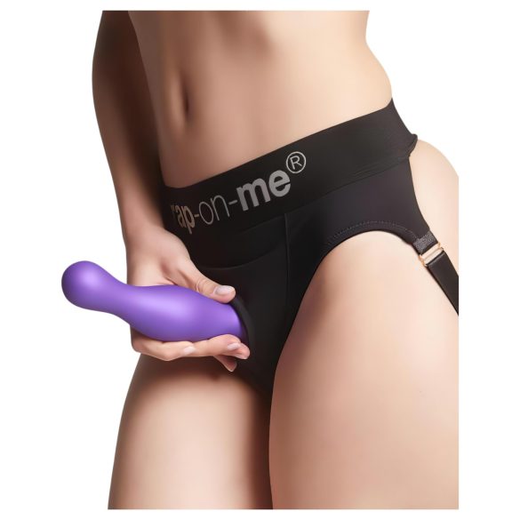 Strap-on-me Curvy S - dildou ondulat cu ventuză (violet)