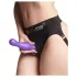 Strap-on-me Curvy S - dildo ondulat cu ventuză (mov)