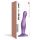Strap-on-me Curvy M - dildo ondulat cu ventuză (mov)