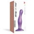 Strap-on-me Curvy M - dildo ondulat cu ventuză (mov)