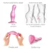 Strap-on-me Curvy S - dildo ondulat cu ventuză (roz)
