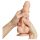 Strap-on-me M - dildo cu ventuză, cu două straturi (natur)