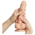 Strap-on-me M - dildo cu ventuză, dublu strat - culoare naturală
