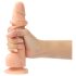 Strap-on-me M - dildo cu ventuză, cu două straturi (natur)