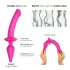 Strap-on-me Switch Semi-Realistic L - dildo 2în1 din silicon (roz)