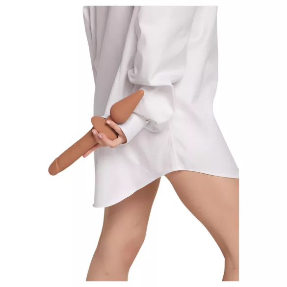 Strap-on-me Switch Realistic L - dildo 2în1 din silicon (nude)