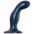 Strap-on-me Snaky M - dildo anal curbat (albastru)