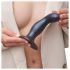 Strap-on-me Snaky M - dildo anal curbat (albastru)