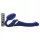 Strap-on-me S - vibrator cu unde de aer, cu ham - (albastru)