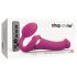 Strap-on-me M - vibrator cu aer pulsatoriu, purtabil (roz)