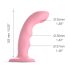 Strap-on-me M - G-spot vibrator pulsator rezistent, roz (pink)