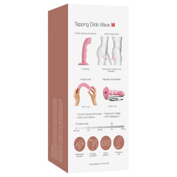 Strap-on-me M - G-spot vibrator pulsator rezistent, roz (pink)