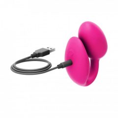   Love to Love Wonderlove - vibrator clitoridian 2in1 cu baterie, radio (roz)
