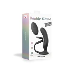   Love to Love - Vibrator de prostată reîncărcabil controlat prin radio cu inel pentru penis (negru)