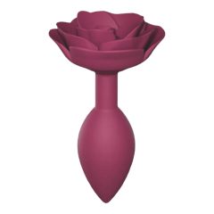   Love to Love Open Roses M - dildo anal din silicon (bordeaux)
