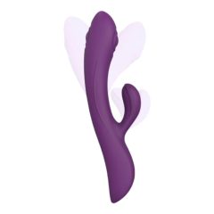   Love to Love Bunny&Clyde - vibrator pulsatoriu cu clitoris și baterie (mov)