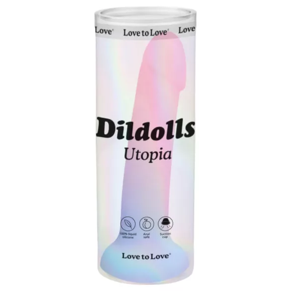 Dildolls Utopia - dildo cu ventuză - silicon - colorat