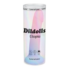 Dildolls Utopia - dildo de silicon cu ventuză (colorat)