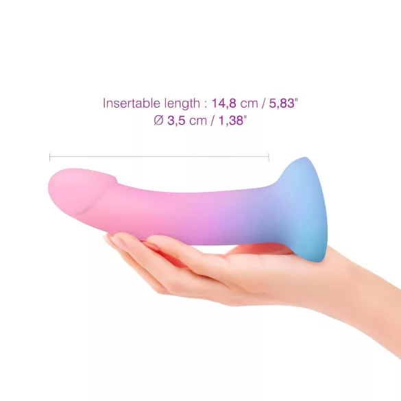 Dildolls Utopia - dildo cu ventuză - silicon - colorat