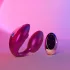 Wonderlover - vibrator G cu stimulare clitoridiană (roz metallic)