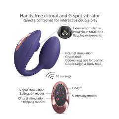   Love to Love Wonderlover - Vibrator pentru stimularea clitorisului și a punctului G (mov)