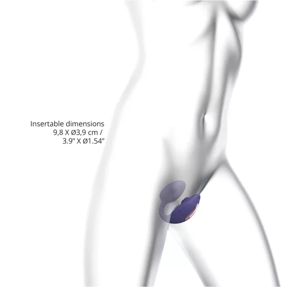 Wonderlover - Vibrator G-spot și clitoris (mov închis)