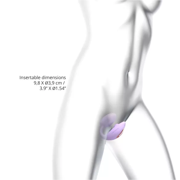 Love to Love Wonderlover - vibrator pentru punctul G și clitoris (mov)