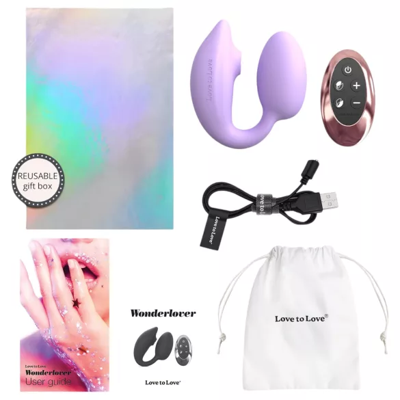 Love to Love Wonderlover - vibrator pentru punctul G și clitoris (mov)